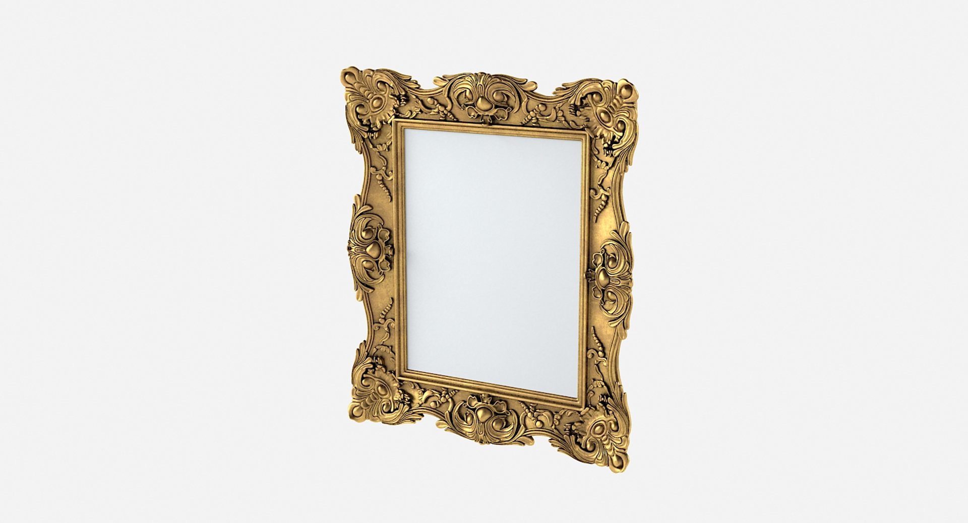 baroque picture frame fbx