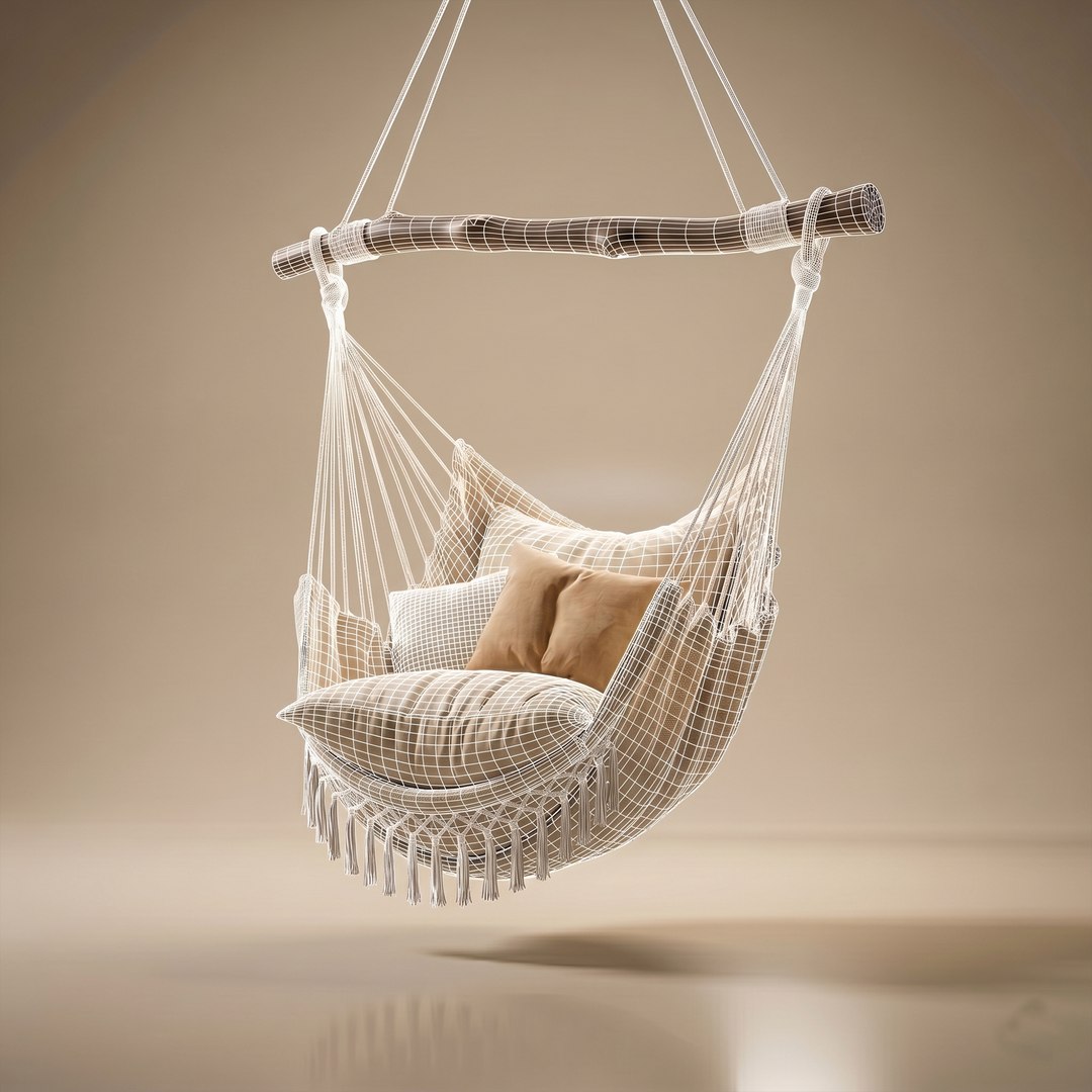 The Hanging Rope Hammock Chair Swing Seat 3D model https://p.turbosquid.com/ts-thumb/yX/PMONeH/Rp/wireframe/png/1777720818/1920x1080/fit_q87/118d73dfdfed541d05a38baed88b82f936d56833/wireframe.jpg