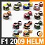 3D f1 helmets