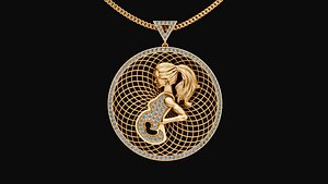 Circle woman pendant ultra vision