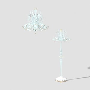 lerie chandelier floar 3d model