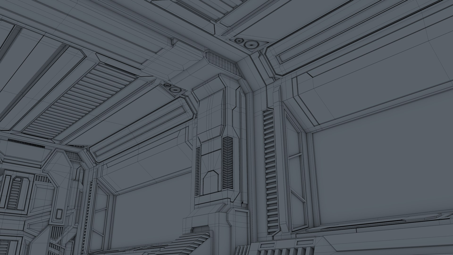 Sci Fi Interior 3D Model - TurboSquid 1599370
