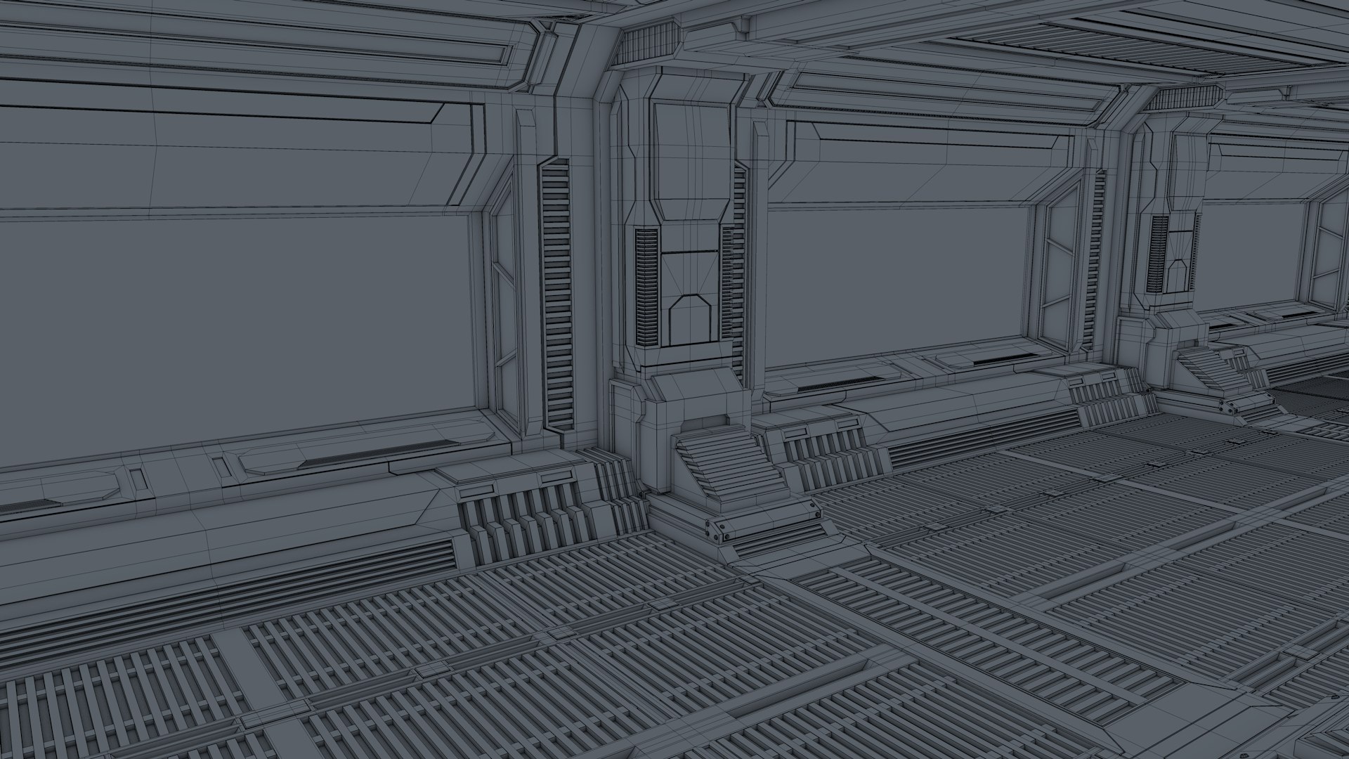 Sci Fi Interior 3D Model - TurboSquid 1599370
