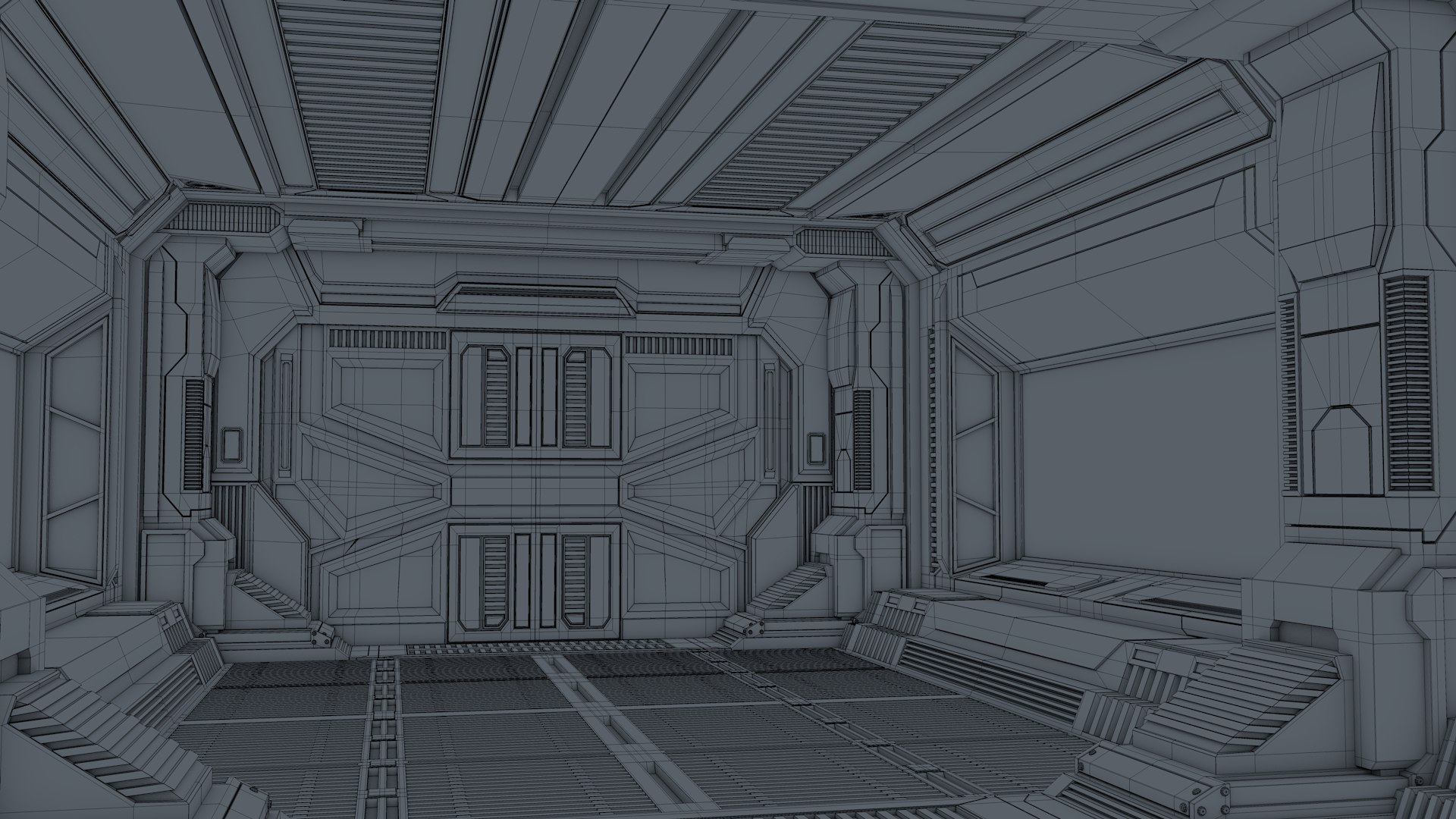 Sci Fi Interior 3D Model - TurboSquid 1599370