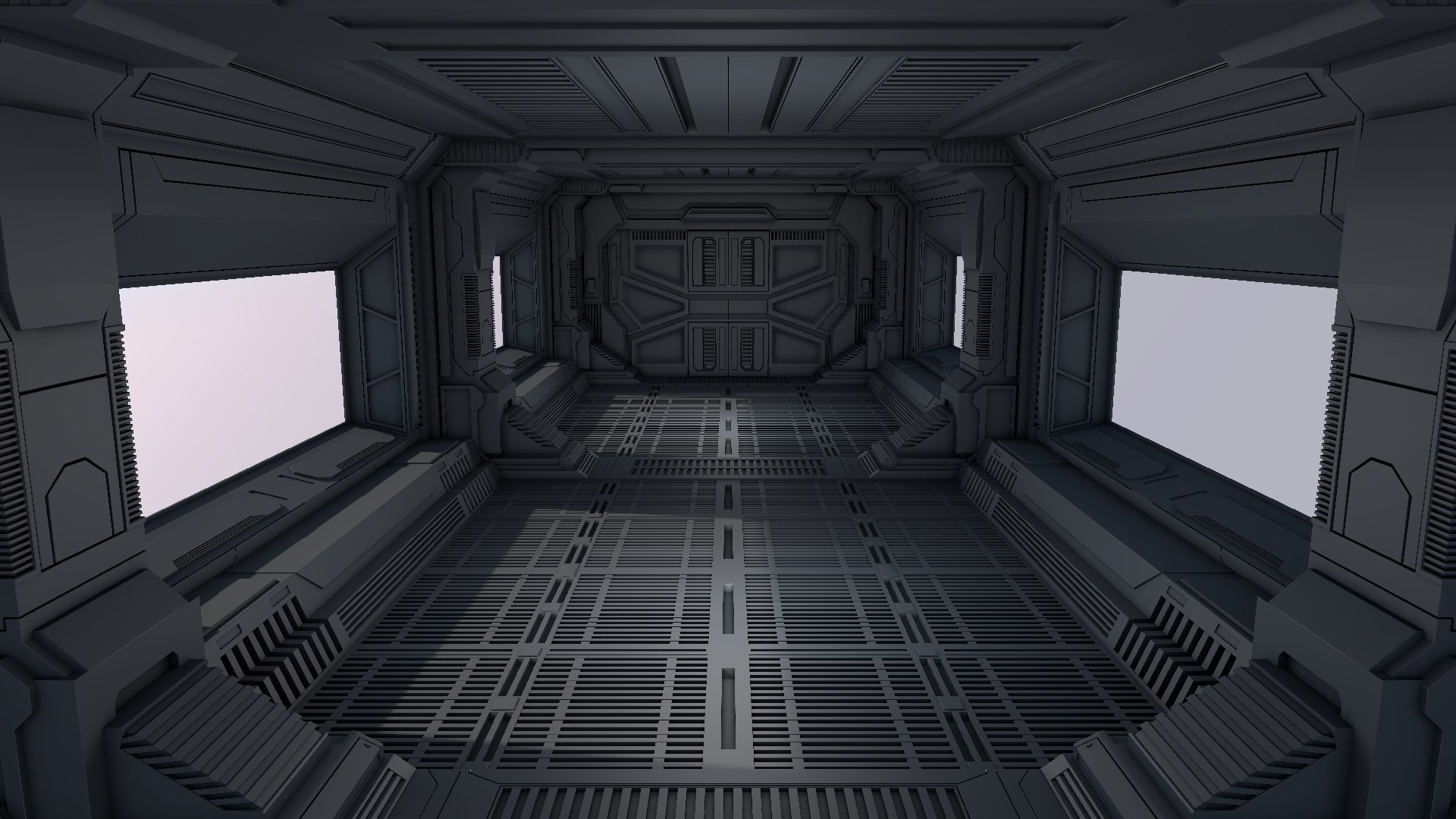 Sci Fi Interior 3D Model - TurboSquid 1599370