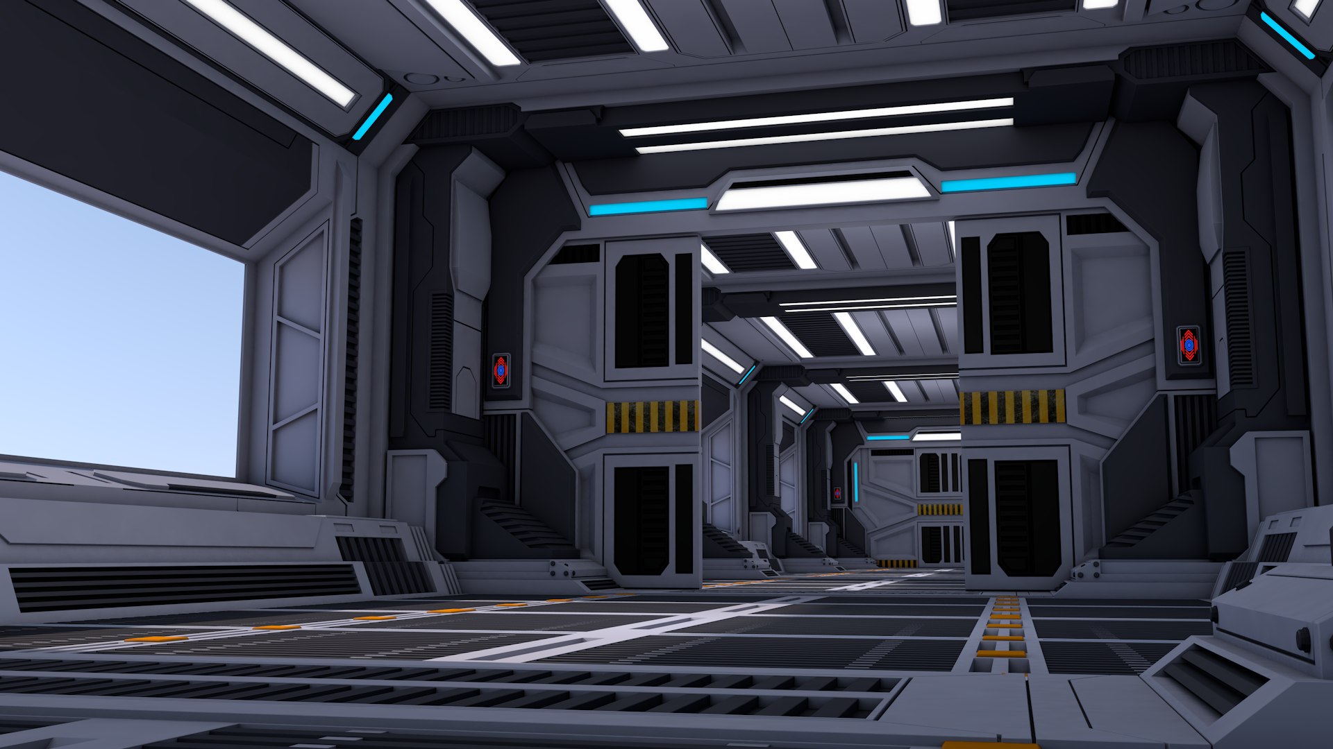 Sci Fi Interior 3D Model - TurboSquid 1599370