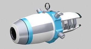 3ds max cartoon sci-fi weapon