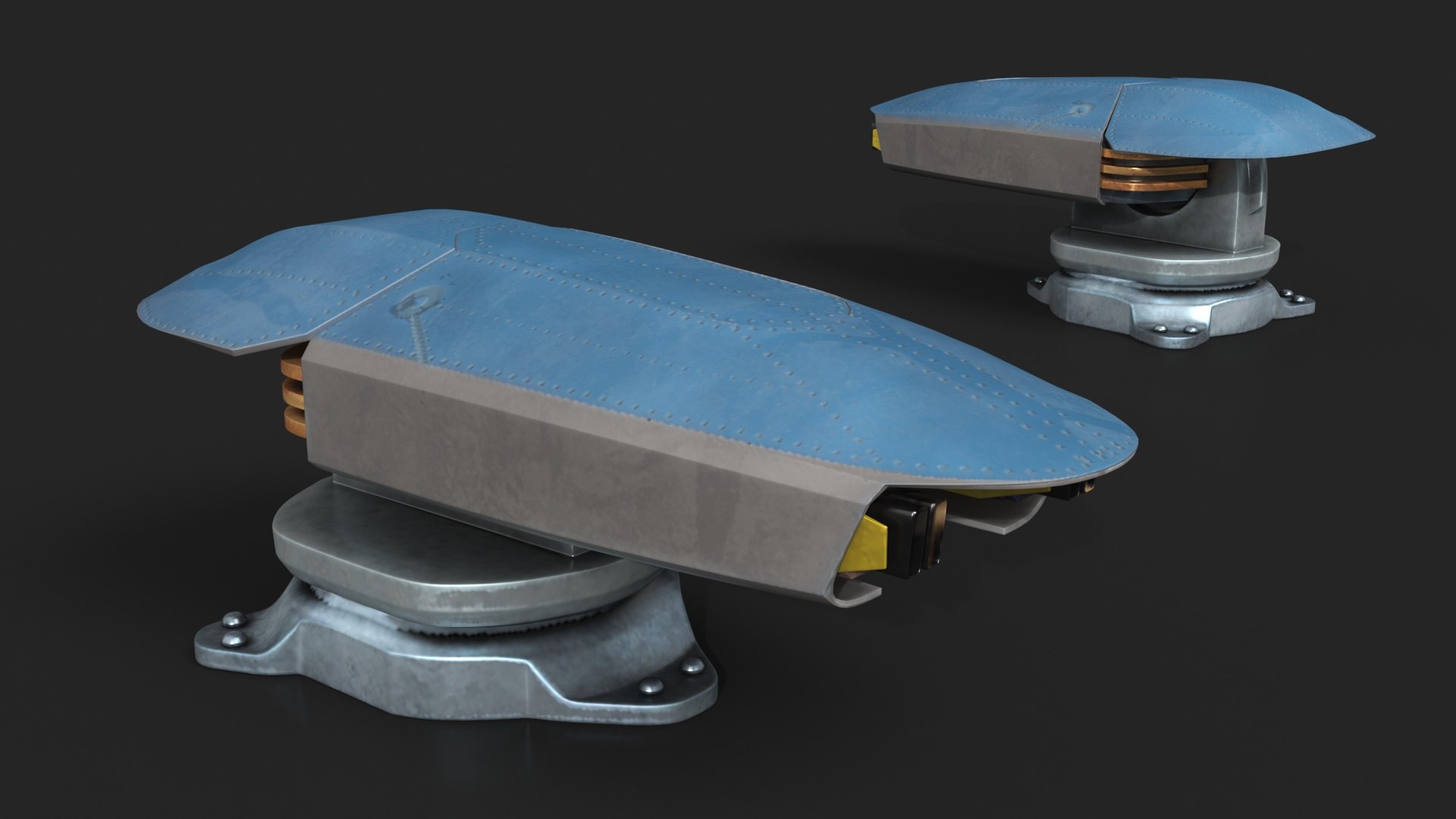 3D Fighter Turret https://p.turbosquid.com/ts-thumb/yX/jkqneU/Kn/fighterturret3dsmodel004/jpg/1726742338/1920x1080/fit_q87/fa40ac97b8f81095327e8b98b8f65b34104a223b/fighterturret3dsmodel004.jpg