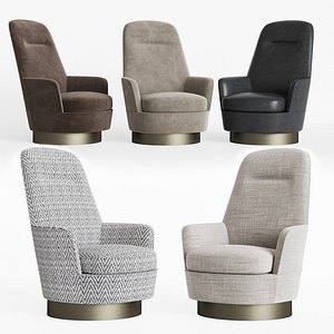 Minotti Jacques Bergere Armchair Fixed