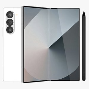 Samsung Galaxy Z Fold 6 White 3D model