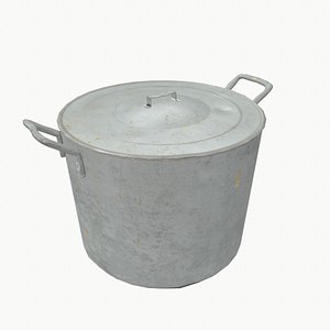 pot aluminium 3d model