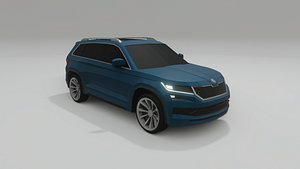 Skoda Kodiaq low poly 3D model