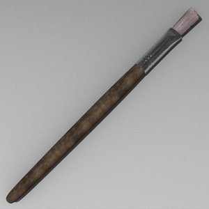 brush makeup accessories 3d model