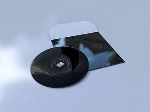 vinyl compact disk with cover