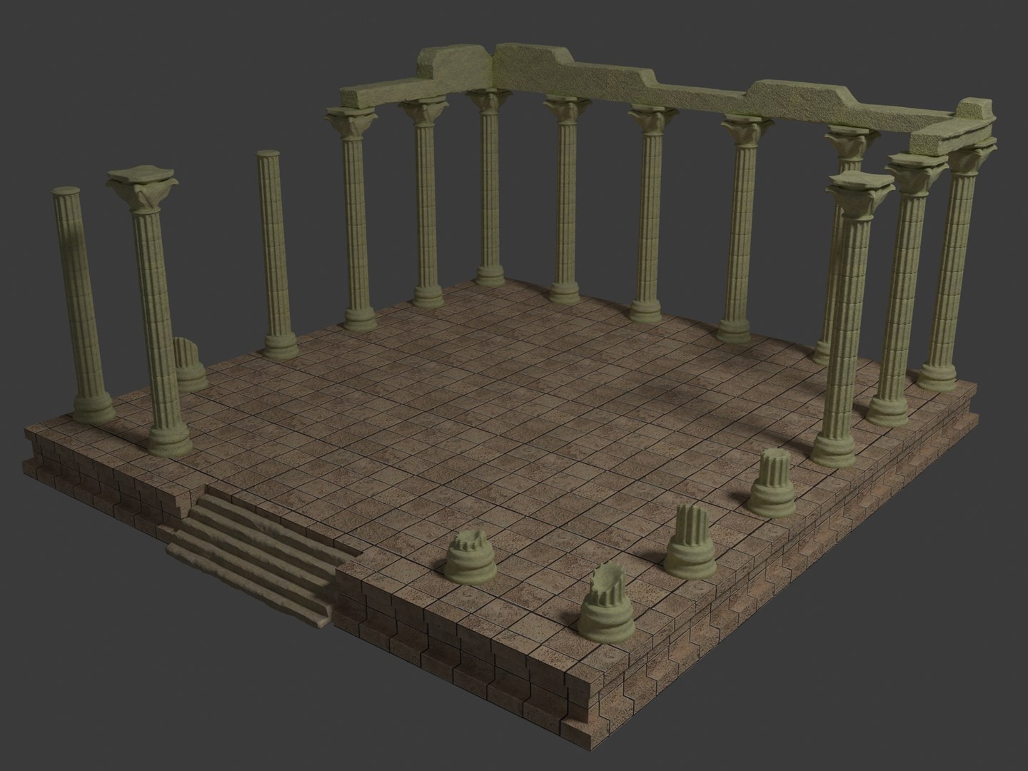 Temple Ruins 3 3D Model - TurboSquid 2070927