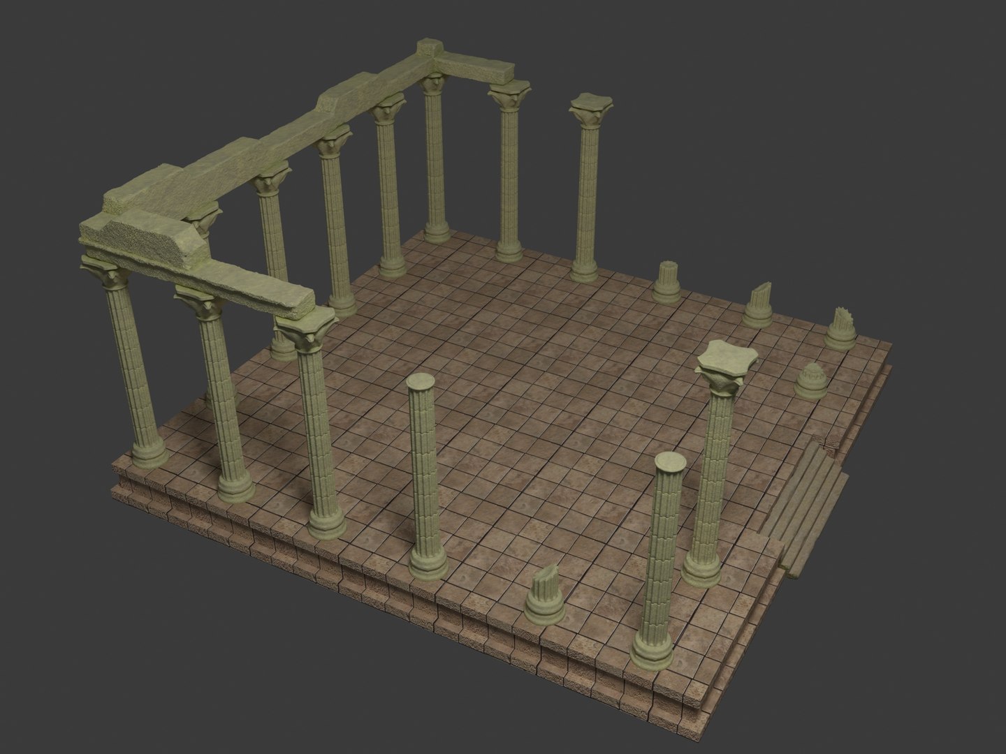 Temple Ruins 3 3D Model - TurboSquid 2070927