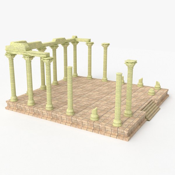 modelo 3d GreekTemple Ruins 3D model - TurboSquid 2070927