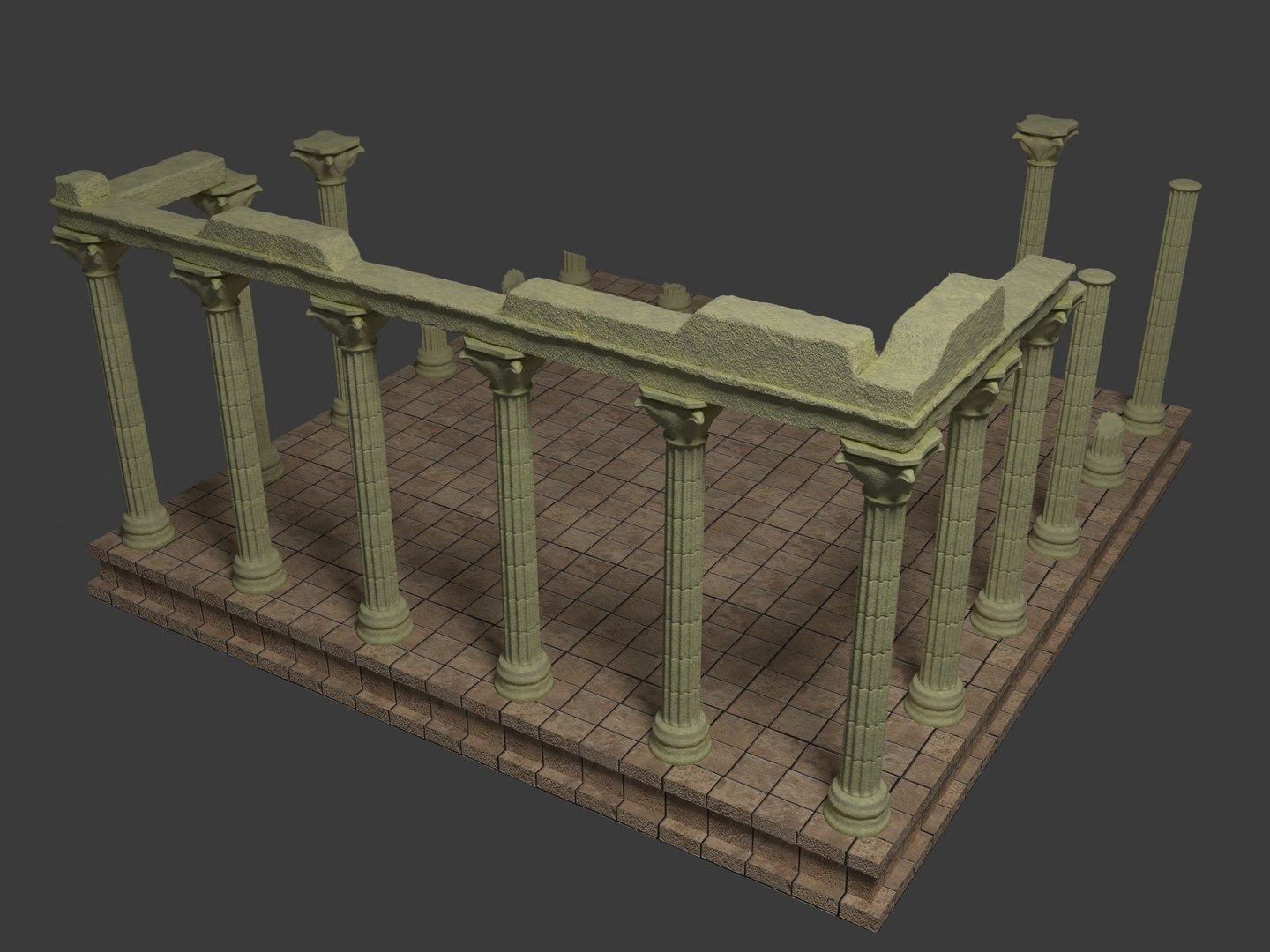 Temple Ruins 3 3D Model - TurboSquid 2070927