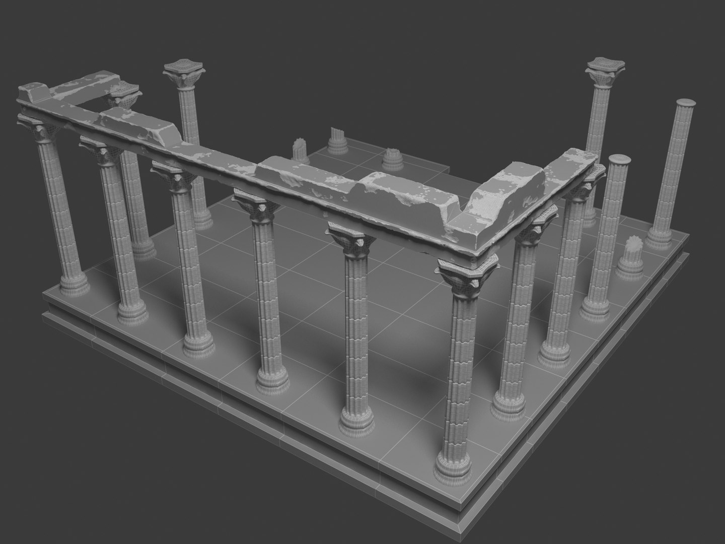 Temple Ruins 3 3D Model - TurboSquid 2070927