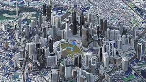 3D Kuala Lumpur City Centre model