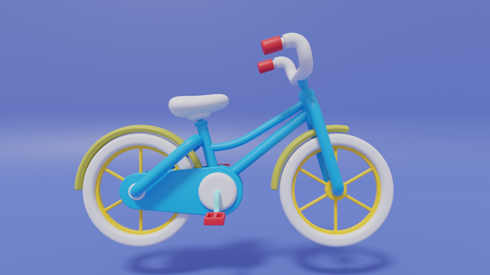 Cartoon Cute Bicycle 3D TurboSquid 1949165