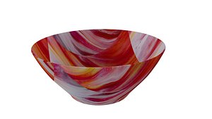 3D Redish Bowl model