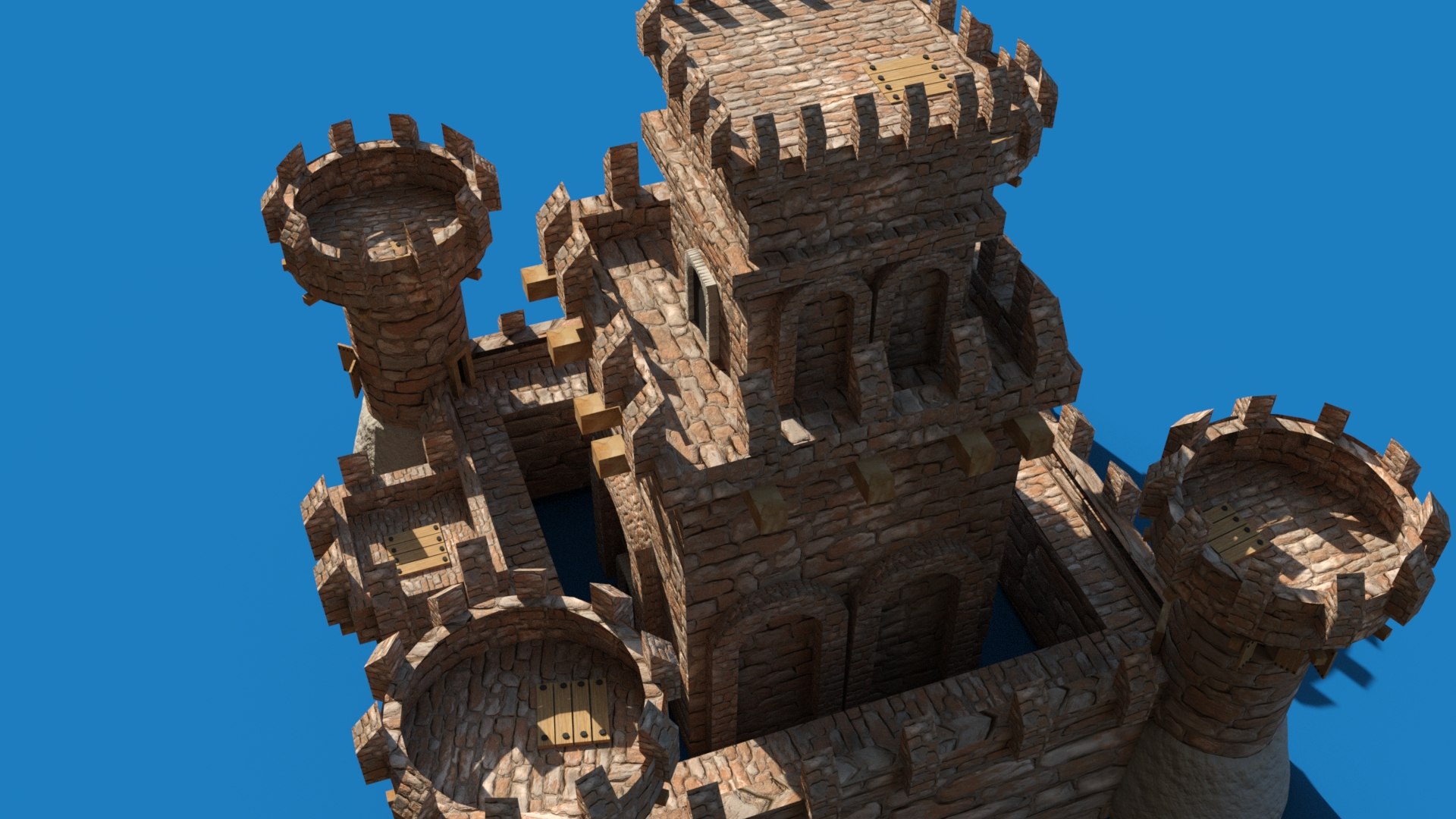 Castle Medieval Model - TurboSquid 2240160