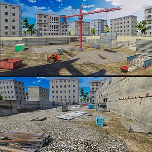 Industry Bundle - Abandoned House, Warehouses and Props