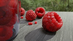 Raspberry berry 3D model