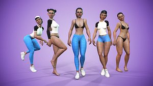 Modular Stylized Female Character