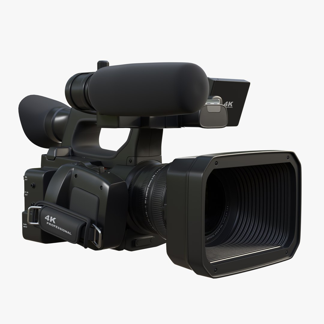 3D Professional 4K Video Camcorder For Broadcast Use A - TurboSquid 2424625