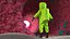 Heavy Duty Chemikalienschutzanzug Neutral Pose Grün