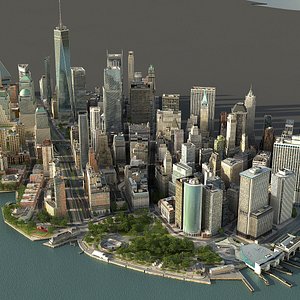 Manhattan Lower Part1 2 3 Low Poly