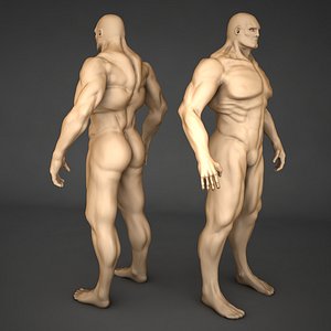 3ds max male body