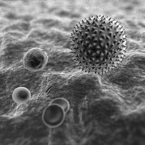 Microscopic particles