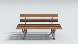 laos Garden Bench 3D model