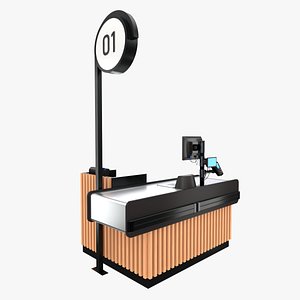 Supermarket Checkout Payment-01 3D model