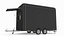 Food Trailer Black Empty