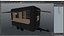 Food Trailer Black Empty