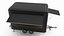 Food Trailer Black Empty