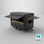 Food Trailer Black Empty