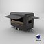 Food Trailer Black Empty