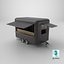Food Trailer Black Empty