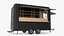 Food Trailer Black Empty