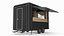 Food Trailer Black Empty