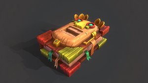 3D stylized book idol model