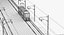 Tram Budapest City Tatra T5C5 Overhead Pole and Track