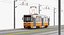 Tram Budapest City Tatra T5C5 Overhead Pole and Track