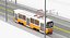 Tram Budapest City Tatra T5C5 Overhead Pole and Track