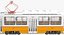 Tram Budapest City Tatra T5C5 Overhead Pole and Track